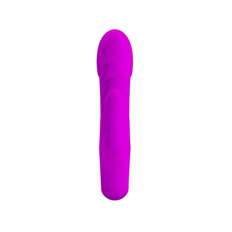 PRETTYLOVE - VIBRADOR ANSEL USB SILICONA PURPURA