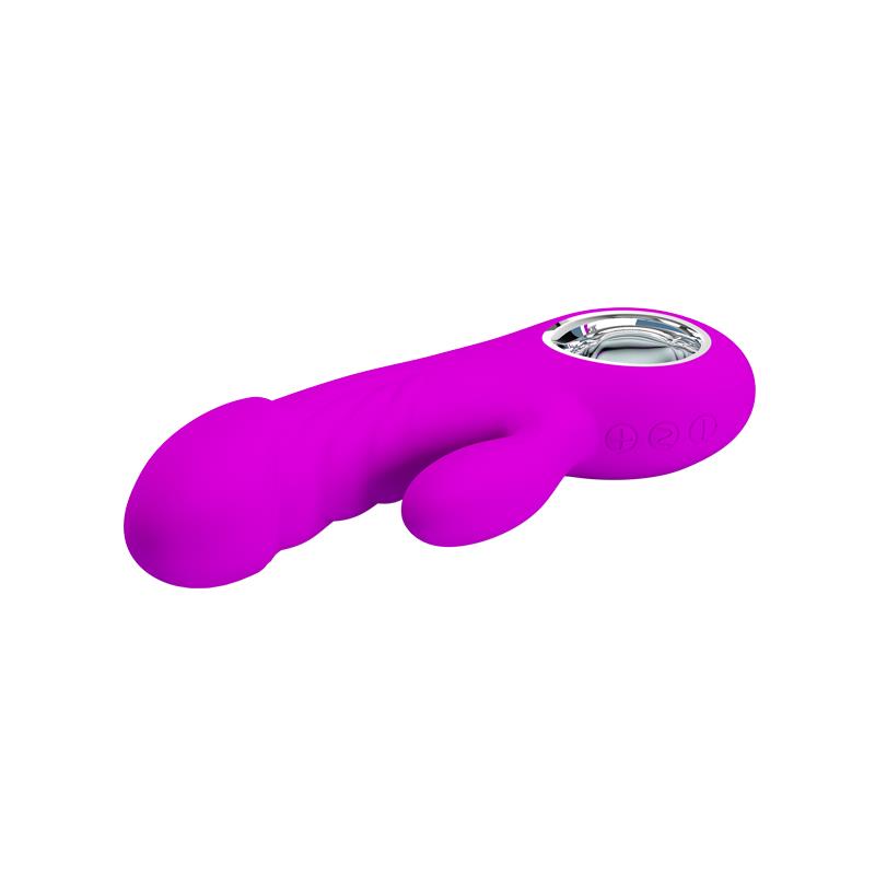PRETTYLOVE - VIBRADOR ANSEL USB SILICONA PURPURA
