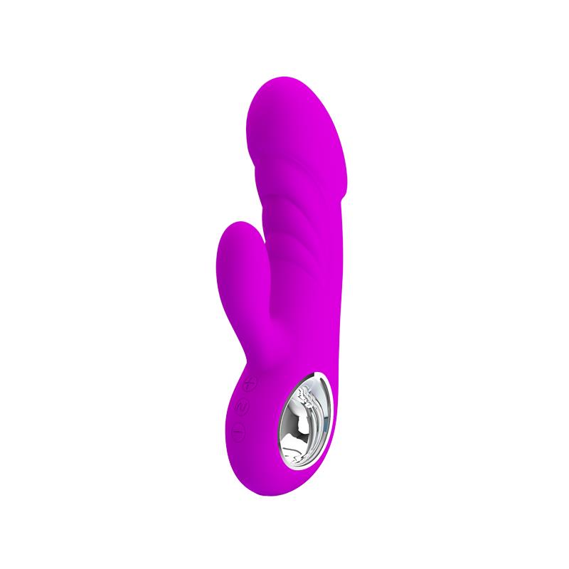 PRETTYLOVE - VIBRADOR ANSEL USB SILICONA PURPURA