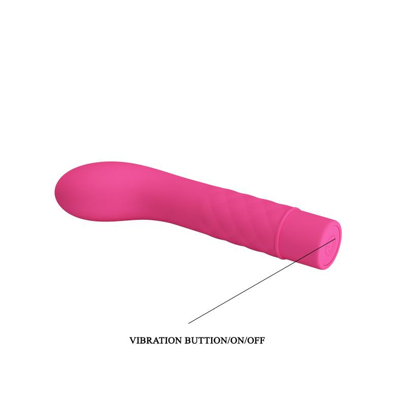 PRETTYLOVE - VIBRADOR ATLAS SILICONA ROSA