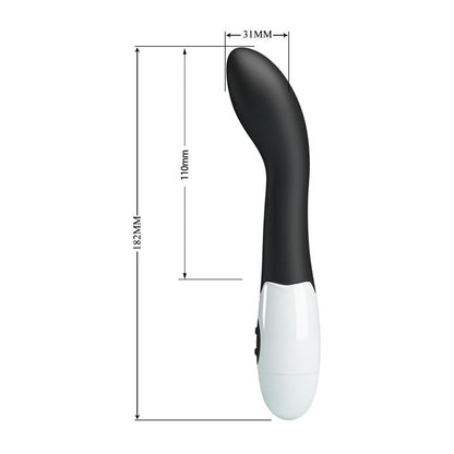 PRETTYLOVE - VIBRADOR BISHOP 30 FUNCIONES NEGRO