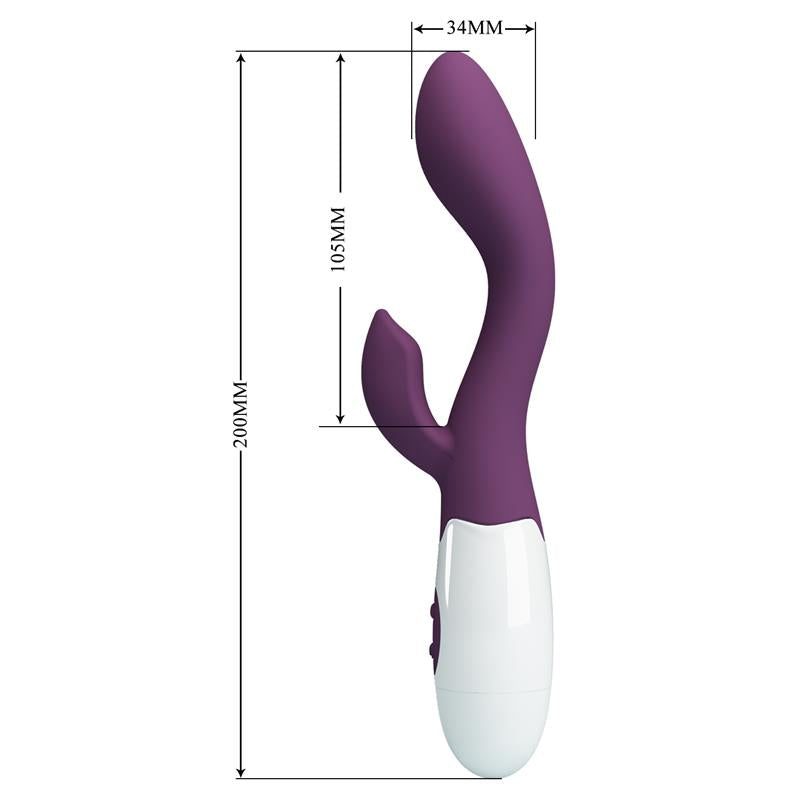 PRETTYLOVE - VIBRADOR BRIGHTY 30 FUNCIONES PÚRPURA