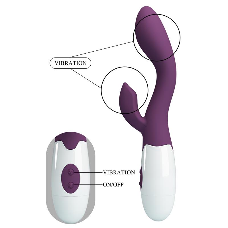 PRETTYLOVE - VIBRADOR BRIGHTY 30 FUNCIONES PÚRPURA