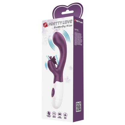 PRETTYLOVE - VIBRADOR BUTTERFLY KISS 30 FUNCIONES PÚRPURA