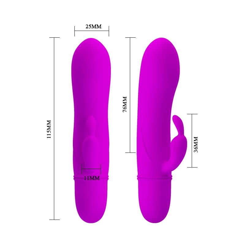 PRETTYLOVE - VIBRADOR CAESAR COLOR PÚRPURA