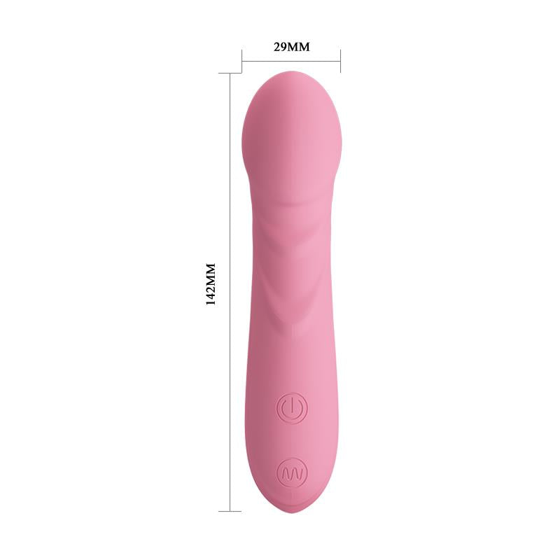 PRETTYLOVE - VIBRADOR CANDICE COLOR ROSA CLARO