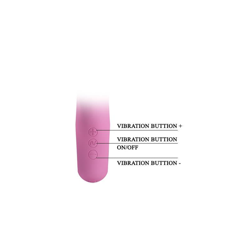 PRETTYLOVE - VIBRADOR CANROL USB SILICONA ROSA SUAVE