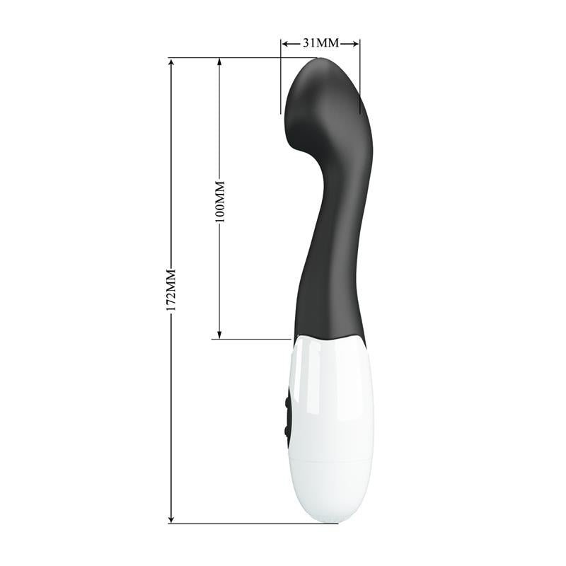 PRETTYLOVE - VIBRADOR CHARLES 30 FUNCIONES NEGRO