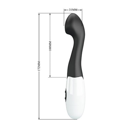 PRETTYLOVE - VIBRADOR CHARLES 30 FUNCIONES NEGRO