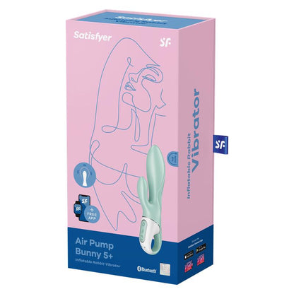 SATISFYER - VIBRADOR CON FUNCION DE INFLADO AIR PUMP BUNNY 5 CON APP SATISFYER CONNECT