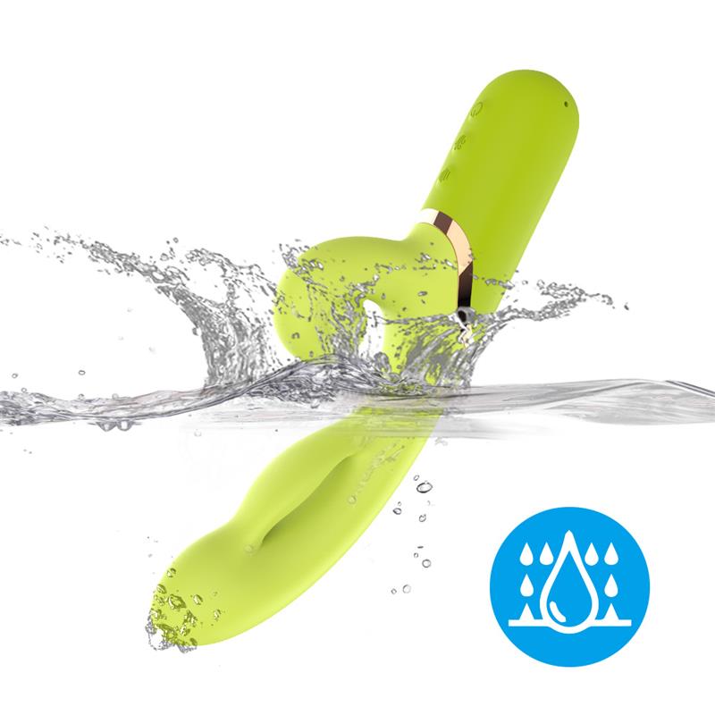 URBAN SKY - VIBRADOR CON FUNCIÓN DE INFLADO VERDE