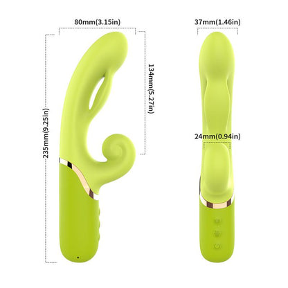 URBAN SKY - VIBRADOR CON FUNCIÓN DE INFLADO VERDE