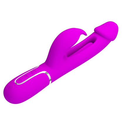 PRETTYLOVE - VIBRADOR CON LENGUA KAMPAS ROSA