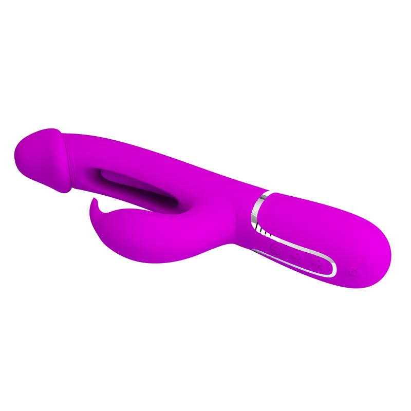 PRETTYLOVE - VIBRADOR CON LENGUA KAMPAS ROSA