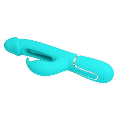 PRETTYLOVE - VIBRADOR CON LENGUA KAMPAS VERDE
