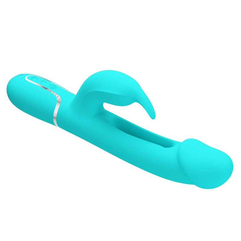 PRETTYLOVE - VIBRADOR CON LENGUA KAMPAS VERDE