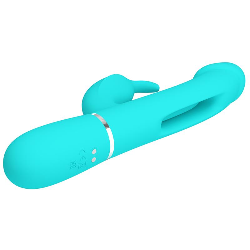 PRETTYLOVE - VIBRADOR CON LENGUA KAMPAS VERDE