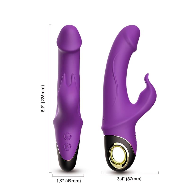 URBAN SKY - VIBRADOR CON ROTACIÓN 360º PURPURA