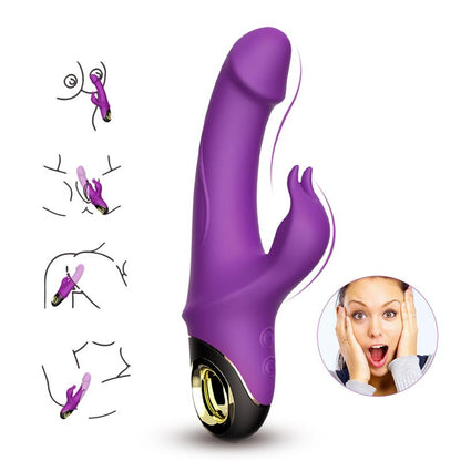 URBAN SKY - VIBRADOR CON ROTACIÓN 360º PURPURA