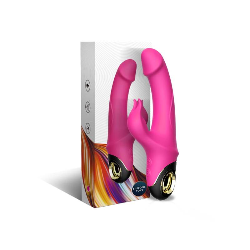 URBAN SKY - VIBRADOR CON ROTACIÓN 360º ROSA