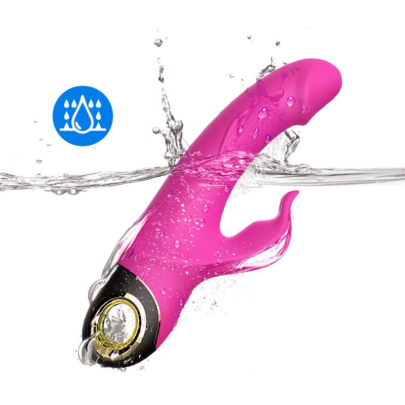 URBAN SKY - VIBRADOR CON ROTACIÓN 360º ROSA