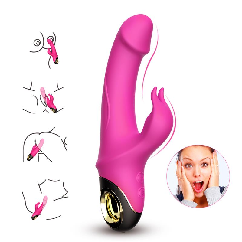 URBAN SKY - VIBRADOR CON ROTACIÓN 360º ROSA