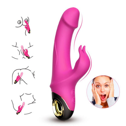 URBAN SKY - VIBRADOR CON ROTACIÓN 360º ROSA