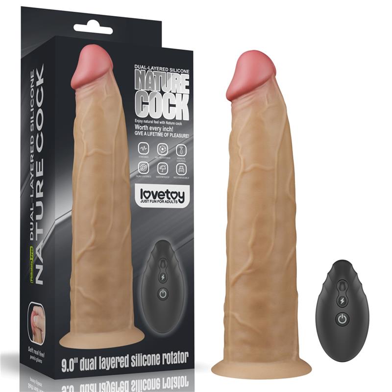 LOVETOY - VIBRADOR CON ROTACIÓN DOBLE CAPA 9