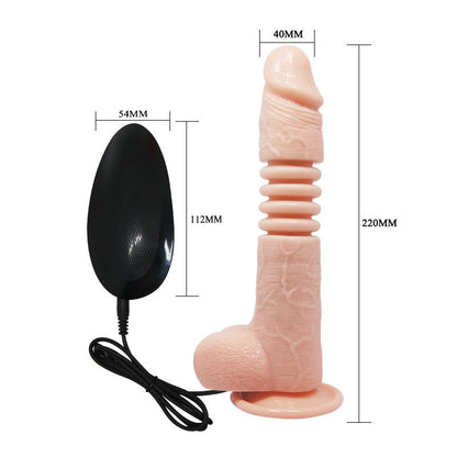 BAILE - VIBRADOR CON ROTACIÓN Y MOVIMIENTO TELESCÓPICO THUNDER UP