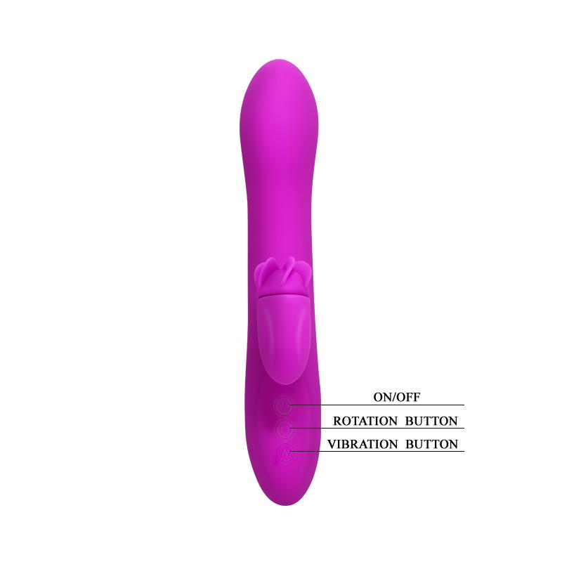 PRETTYLOVE - VIBRADOR CON ROTADOR BUCK