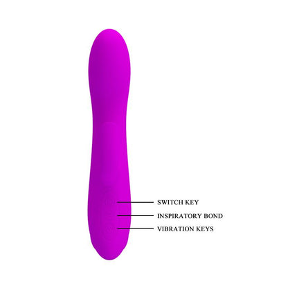 PRETTYLOVE - VIBRADOR CON SUCCIONADOR DE CLÍTORIS