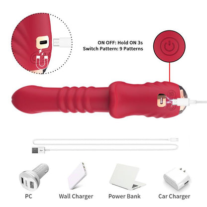 URBAN SKY - VIBRADOR CON THRUSTING PUNTO G Y PANTALLA DIGITAL