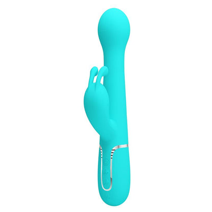 PRETTYLOVE - VIBRADOR CON THRUSTING Y BOLAS ROTATORIAS DEJON AZUL