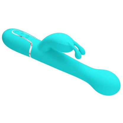 PRETTYLOVE - VIBRADOR CON THRUSTING Y BOLAS ROTATORIAS DEJON AZUL