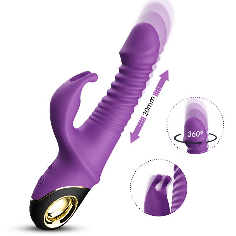 URBAN SKY - VIBRADOR CON THRUSTING Y OSCILACIÓN 360º PURPURA