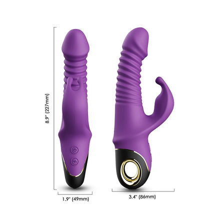 URBAN SKY - VIBRADOR CON THRUSTING Y OSCILACIÓN 360º PURPURA