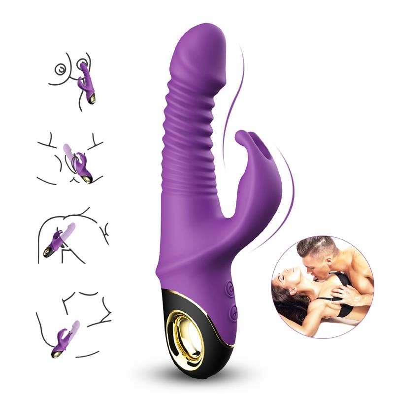 URBAN SKY - VIBRADOR CON THRUSTING Y OSCILACIÓN 360º PURPURA