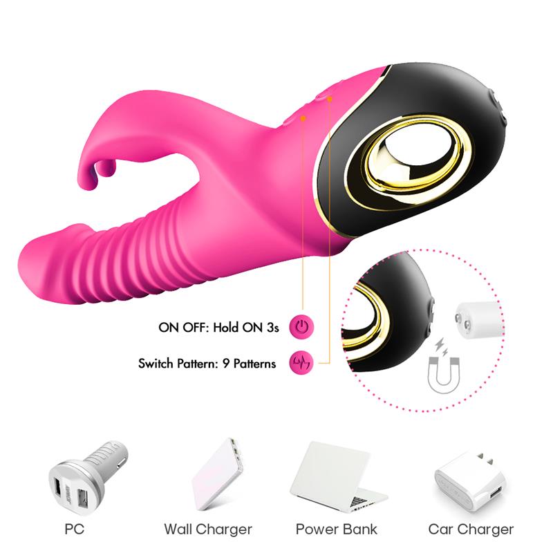 URBAN SKY - VIBRADOR CON THRUSTING Y OSCILACIÓN 360º ROSA