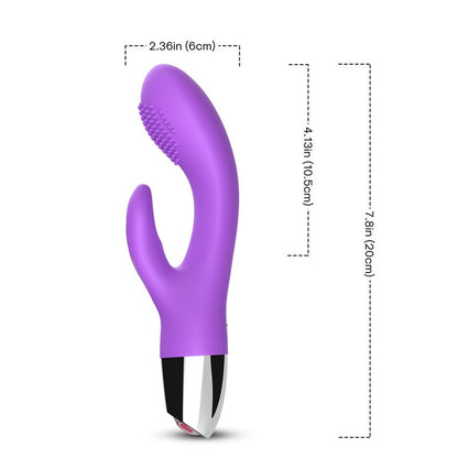 URBAN SKY - VIBRADOR CONEJITO FLEXIBLE PÚRPURA