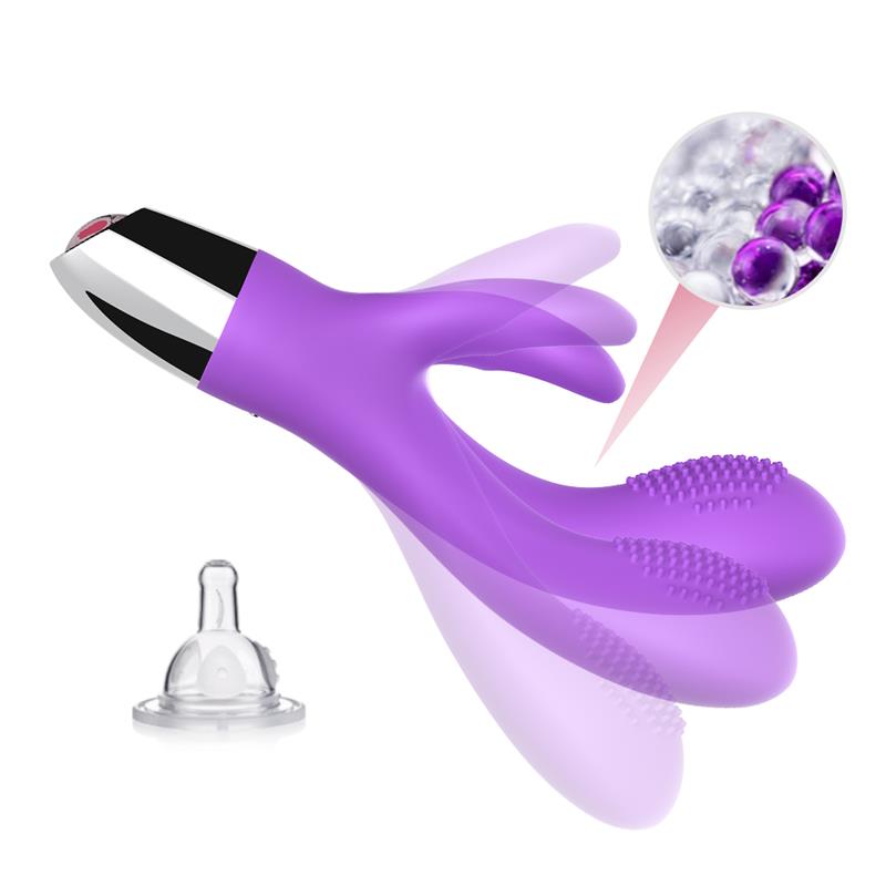 URBAN SKY - VIBRADOR CONEJITO FLEXIBLE PÚRPURA