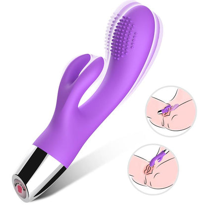 URBAN SKY - VIBRADOR CONEJITO FLEXIBLE PÚRPURA