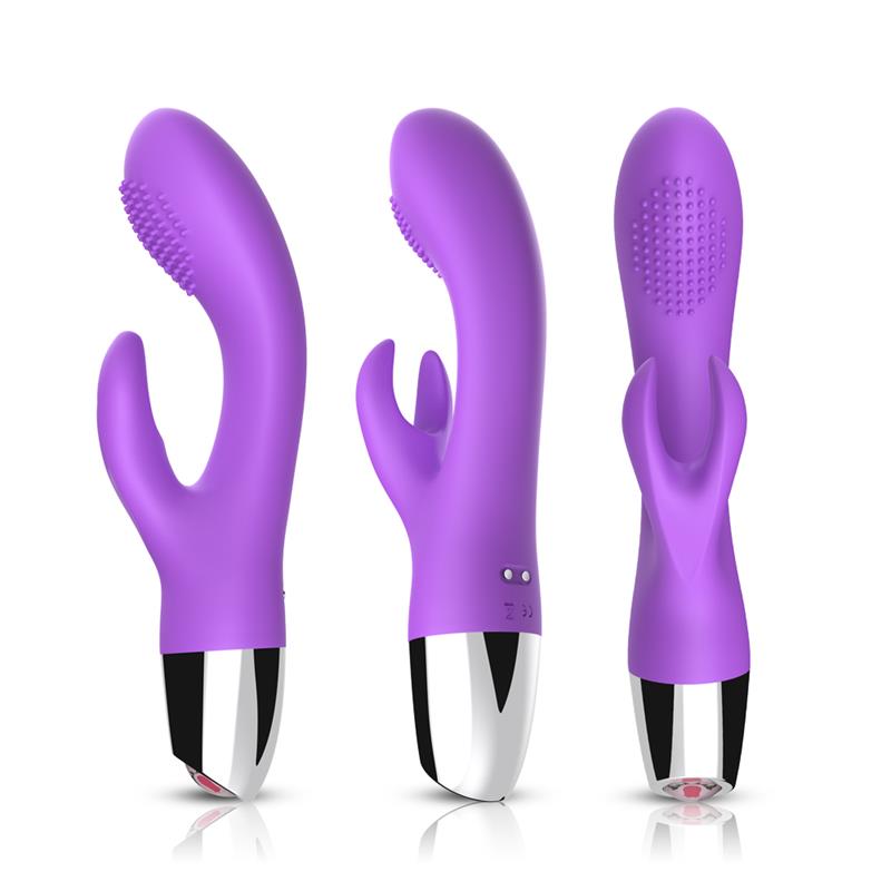 URBAN SKY - VIBRADOR CONEJITO FLEXIBLE PÚRPURA