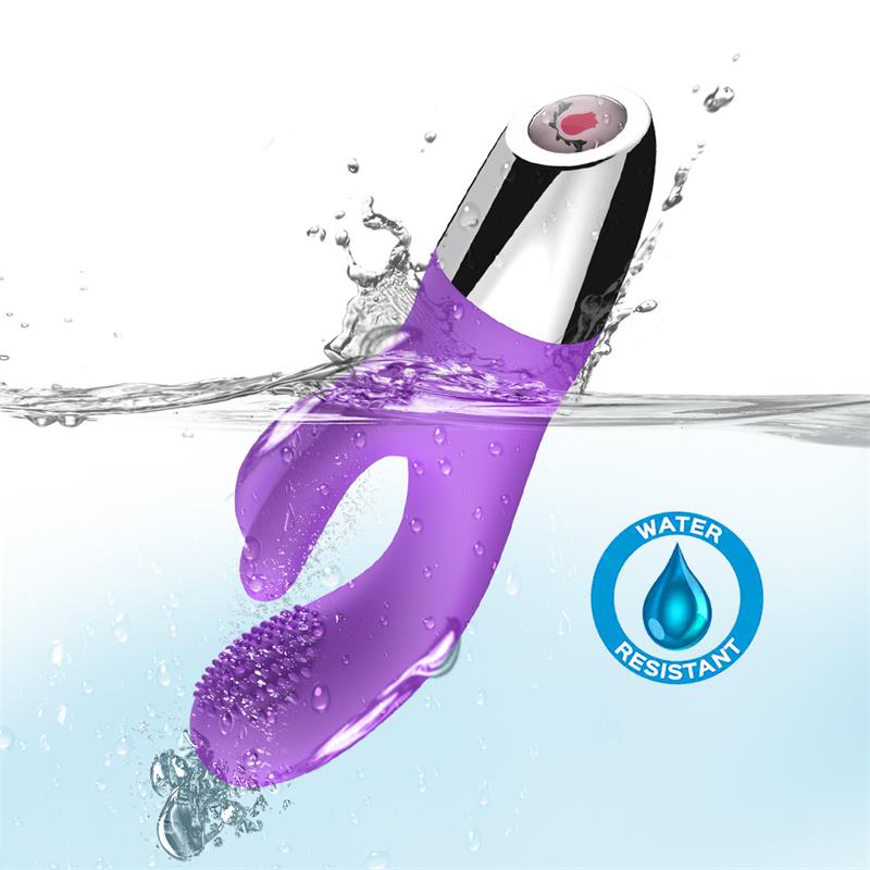 URBAN SKY - VIBRADOR CONEJITO FLEXIBLE PÚRPURA
