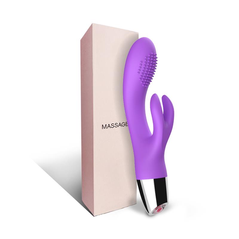 URBAN SKY - VIBRADOR CONEJITO FLEXIBLE PÚRPURA