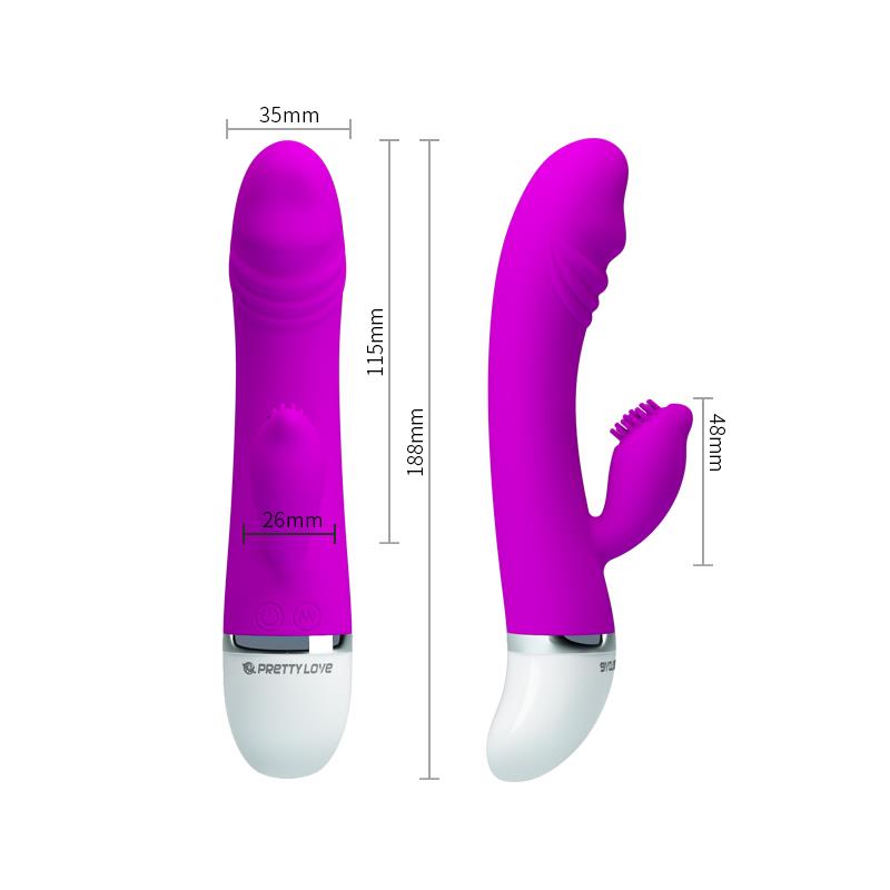 PRETTYLOVE - VIBRADOR DAVID COLOR PÚRPURA