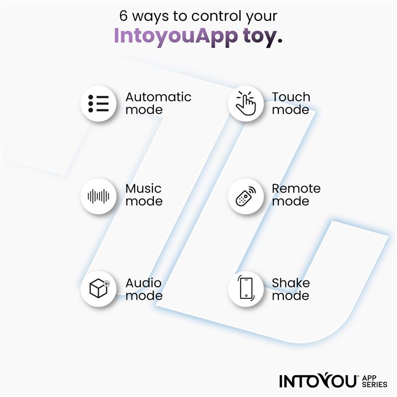 INTOYOU APP SERIES - VIBRADOR DE BRAGUITA CON APP SILICONA AZUL