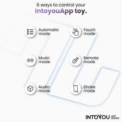 INTOYOU APP SERIES - VIBRADOR DE BRAGUITA CON APP SILICONA AZUL