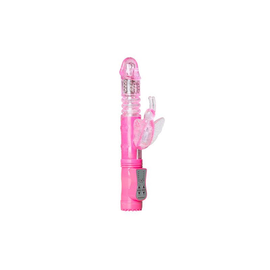 EASYTOYS - VIBRADOR DE CONEJITO - MARIPOSA ROSA