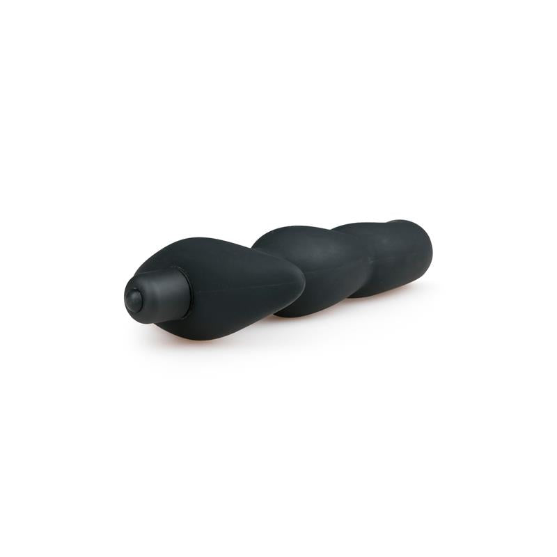 EASYTOYS - VIBRADOR PROSTÁTICO SILICONA NEGRO