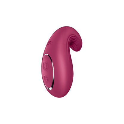 SATISFYER - DIPPING DELIGHT VIBRADOR LAY-ON ROJO